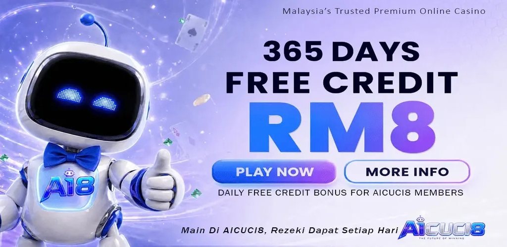 AiCuci8: 365 days free credit RM8
