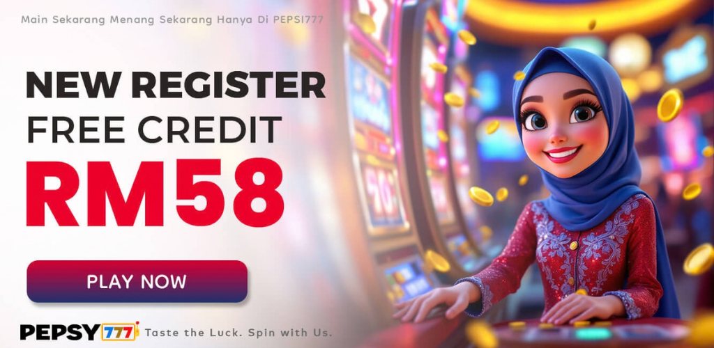 PEPSY777: New Register Free Credit RM58