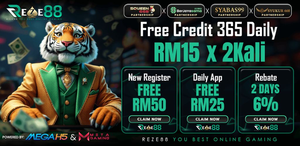 Reze88: Free Credit 365 Daily RM15