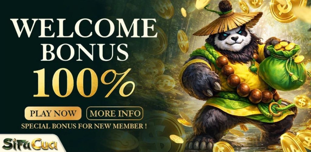 SifuCuci: Welcome bonus 100 percent for new members