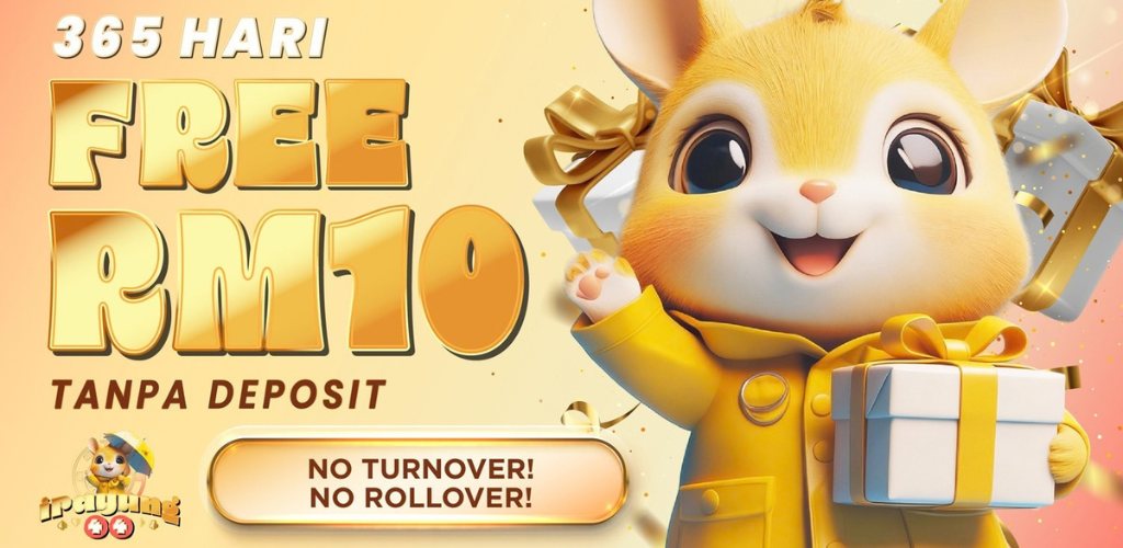 iPayung44: 365 hari free RM10 with no turnover